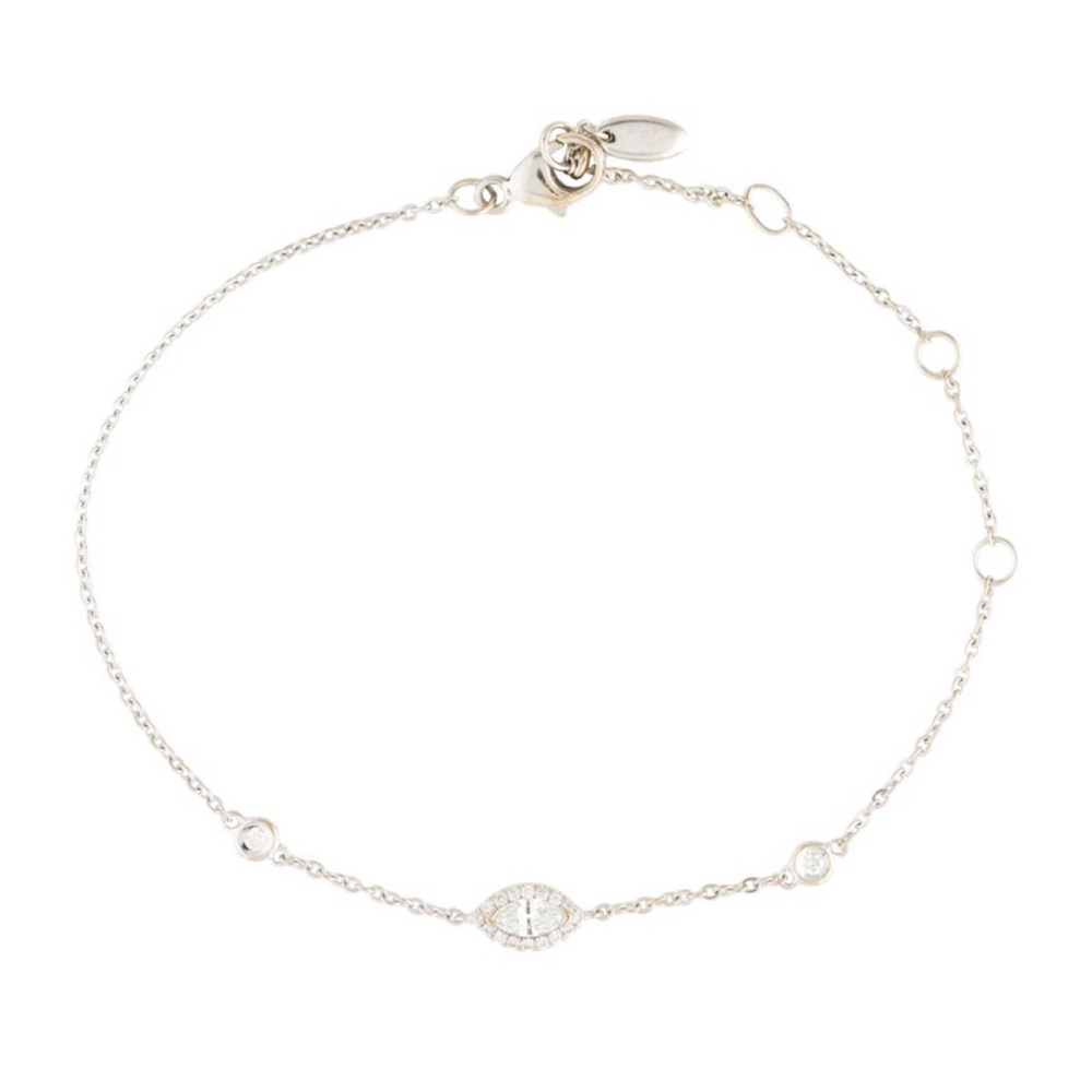 Stunning 18K diamond dainty bracelet